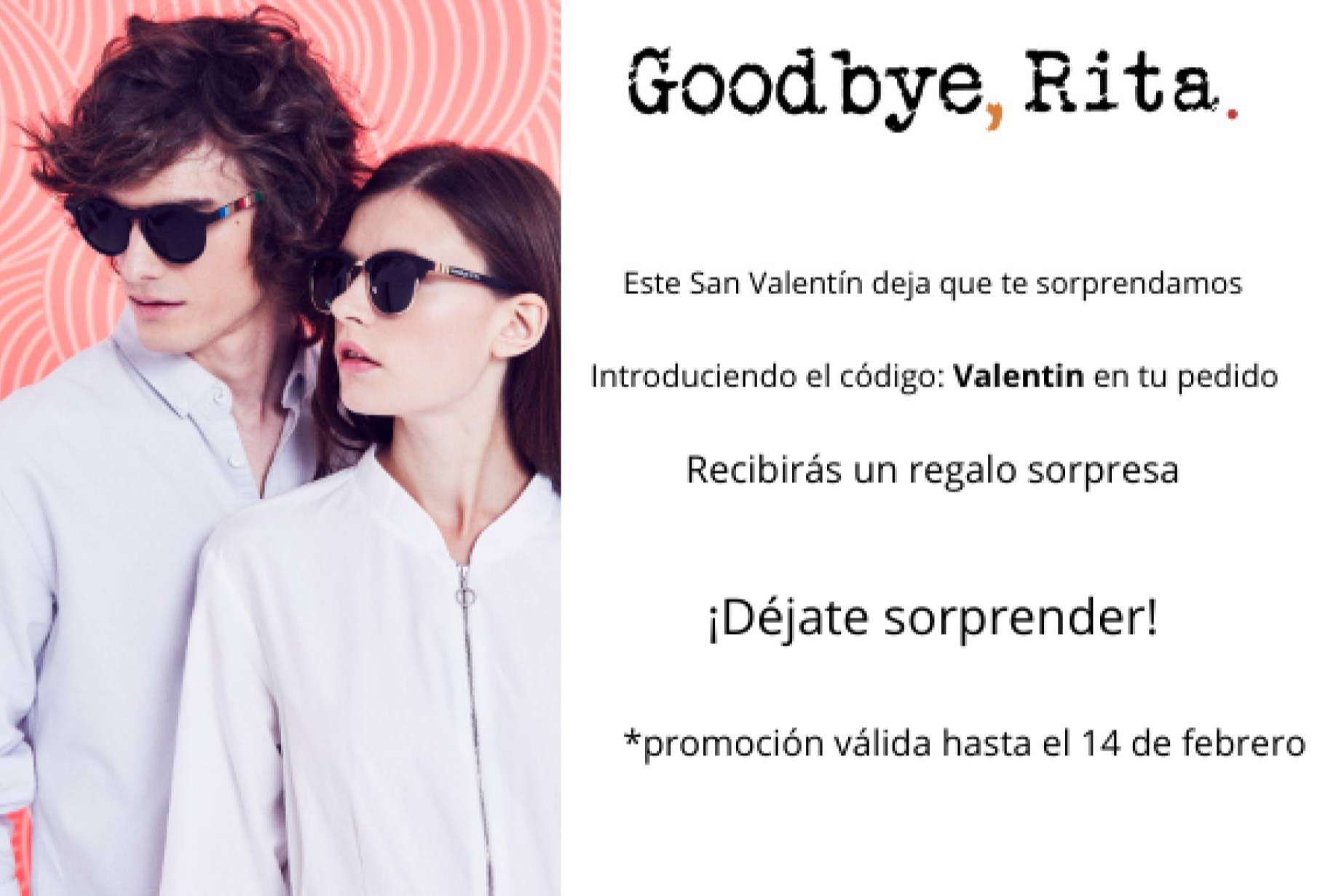 Sorprender a la pareja en San Valentín gracias a la nueva línea de gafas de sol de Goodbye, Rita