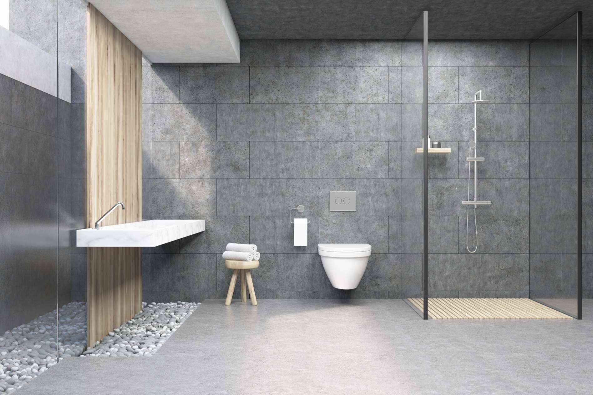 Para modernizar la sala de baño, los platos de ducha de resina de Balnearian ofrecen durabilidad y estética