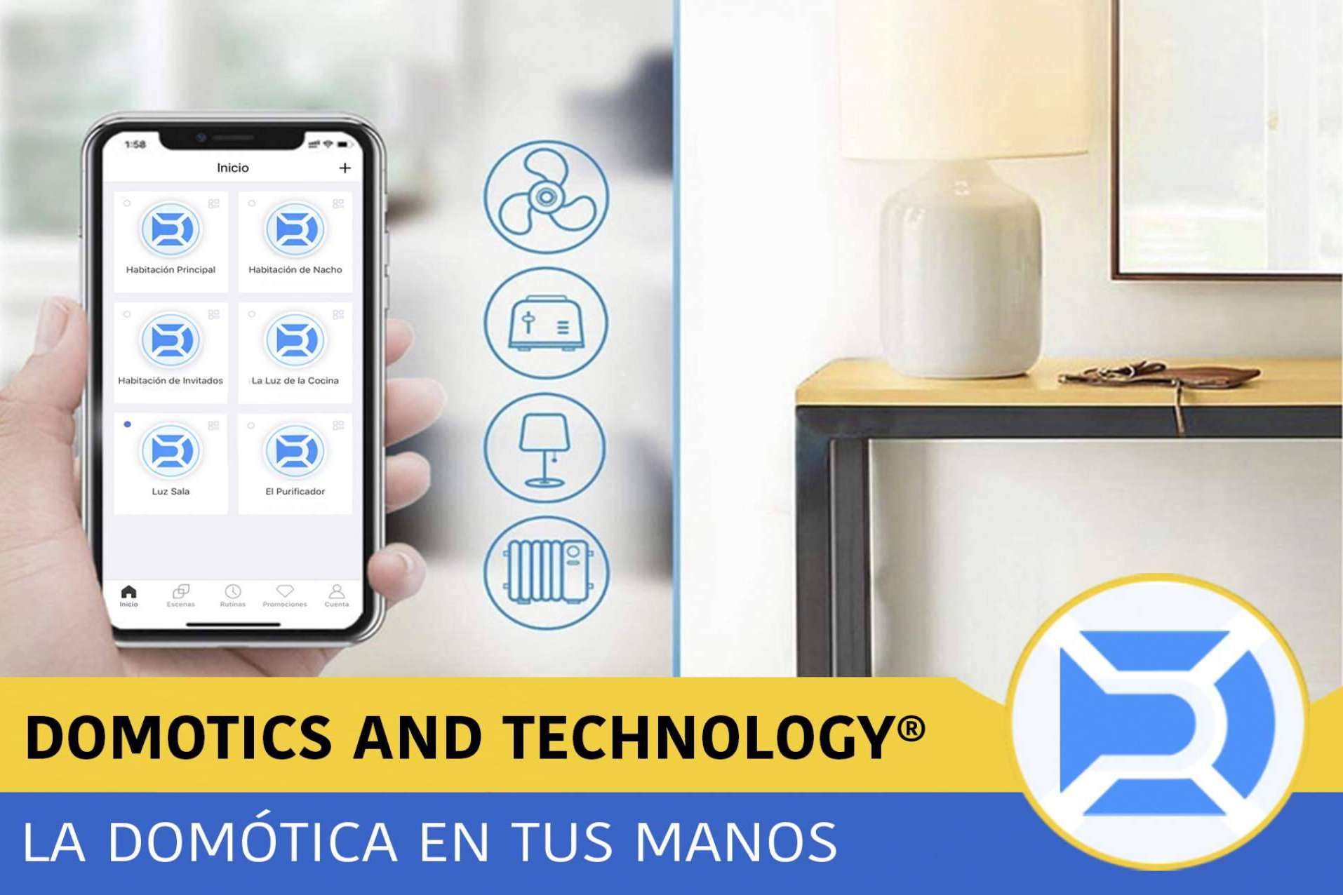 Domotics and Technology expone las ventajas de instalar sus packs domóticos