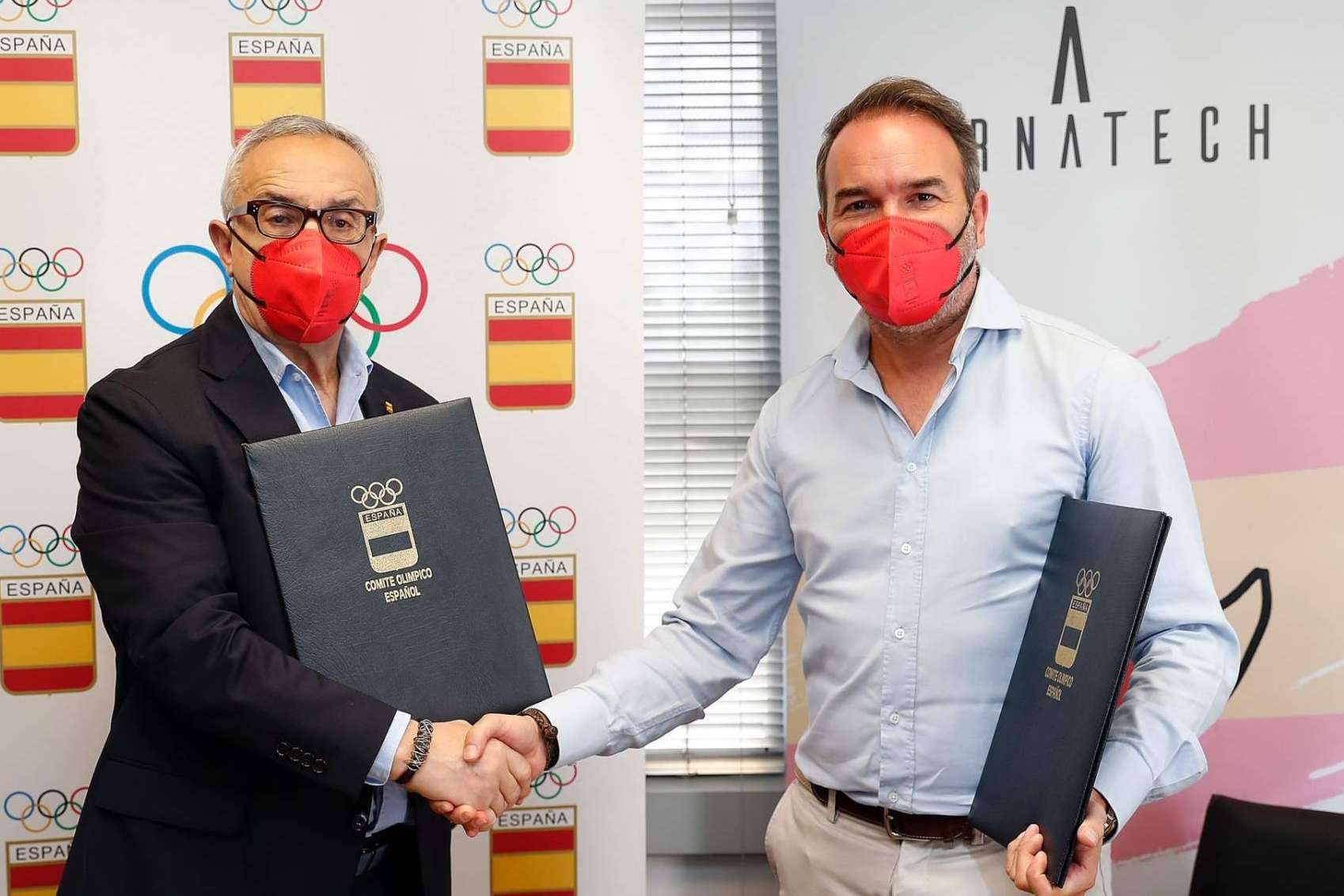La mascarilla oficial del Comité Olímpico Español hasta el 31 de diciembre de 2022 seguirá siendo de Airnatech