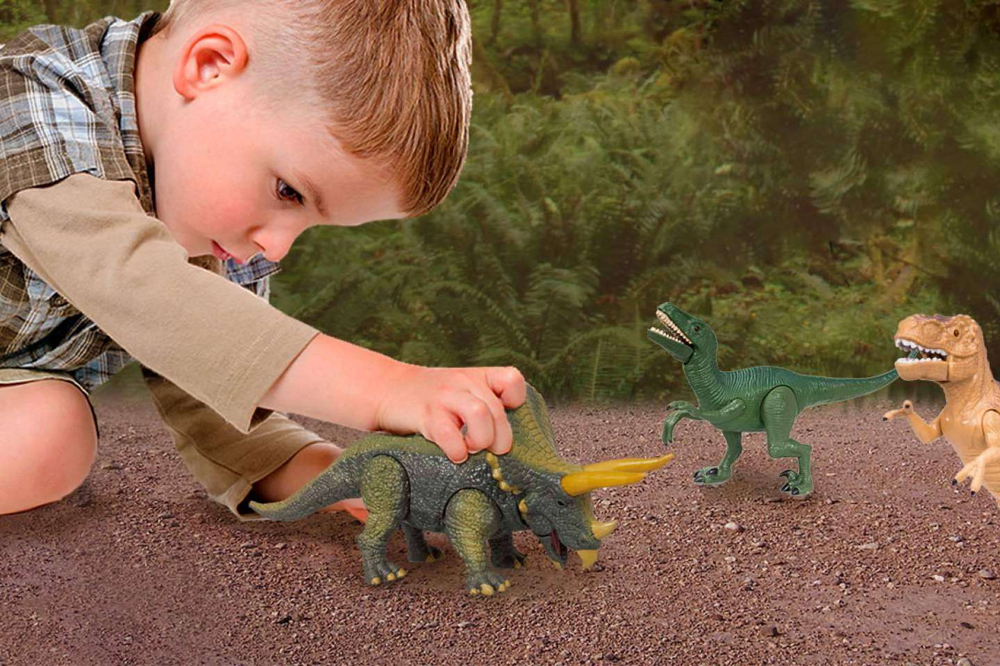 Los dinosaurios de juguete originales para niños y niñas