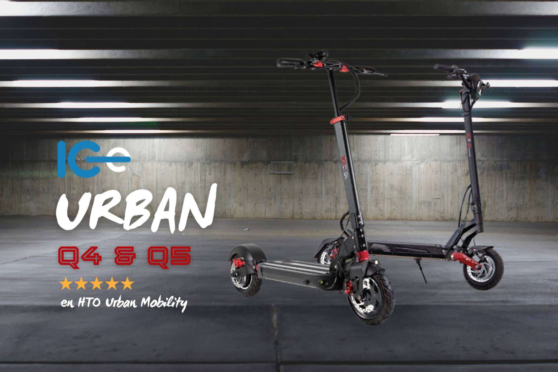 Patinetes eléctricos de la marca IC-e Scooter con HTO Urban Mobility