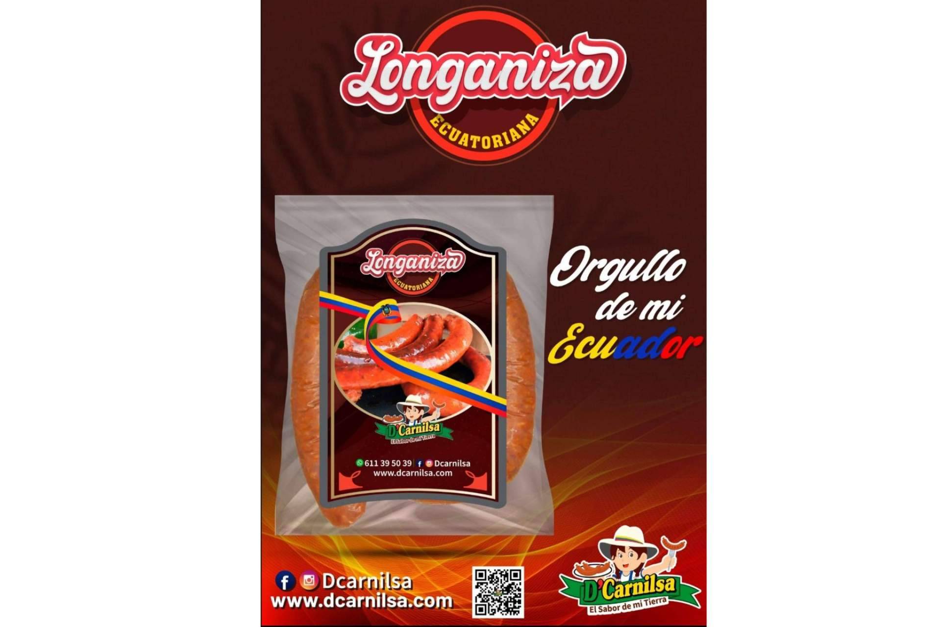 La empresa fabricante de alimentos D’Carnilsa elabora longaniza ecuatoriana desde España para toda Europa