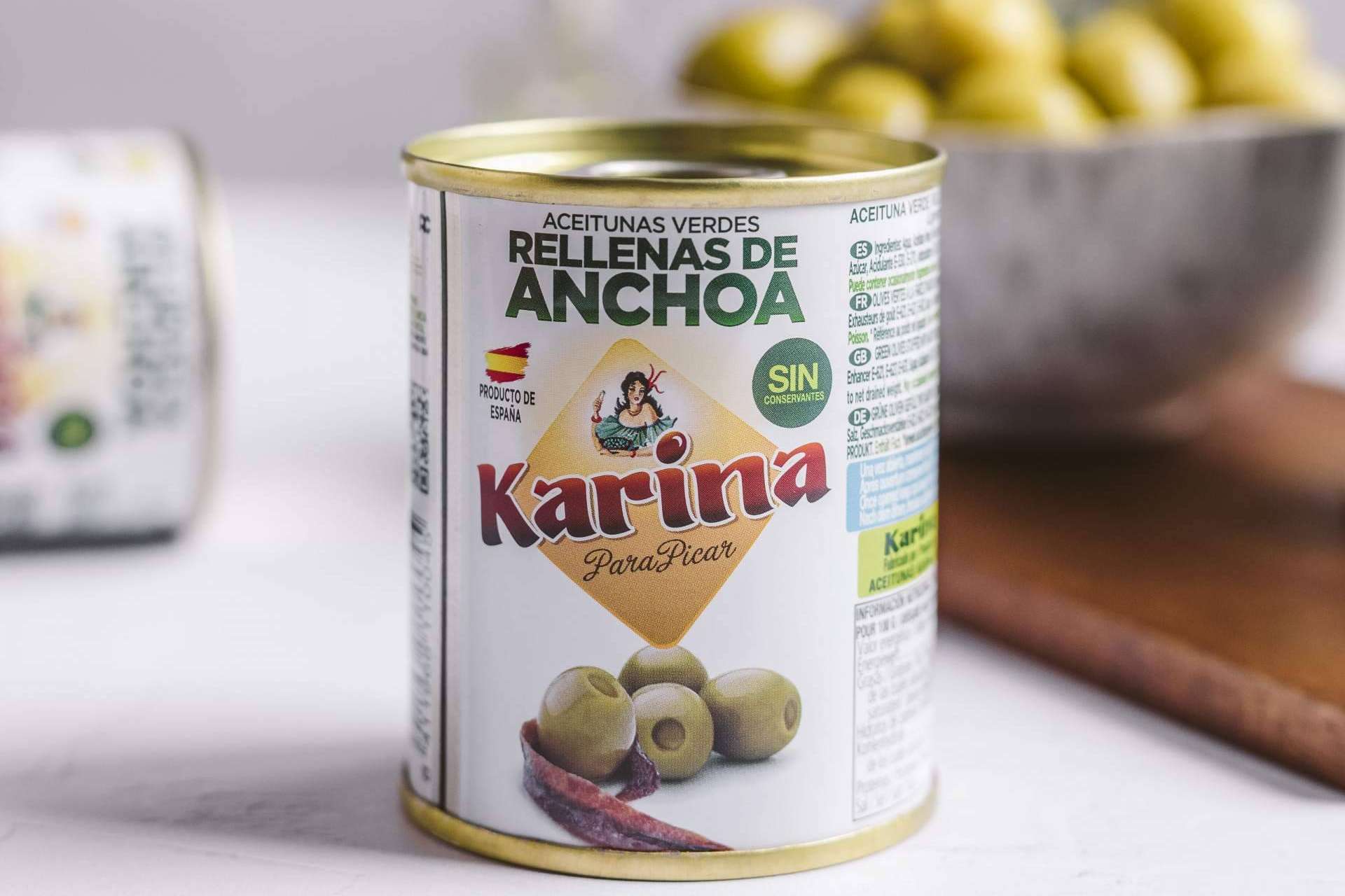Karina, la marca de aceitunas rellenas de anchoa de Murcia