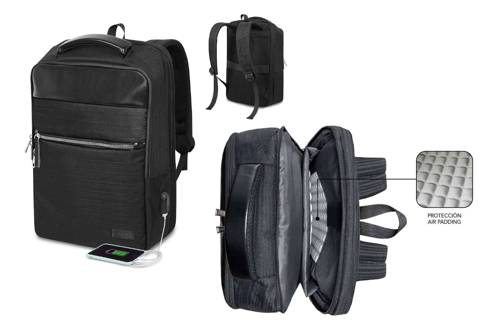 Para trasladar el portátil de un lado a otro con total comodidad y seguridad, SUBBLIM ofrece mochilas