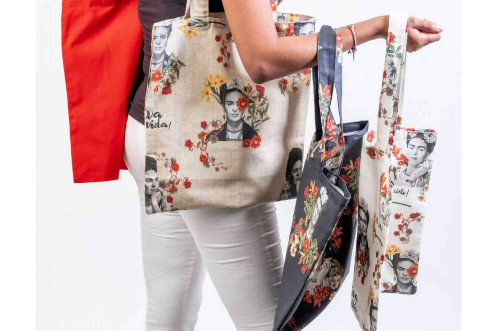 Usanifu Frida Khalo, una bolsa estampada artesanal de la marca Natinee Bags