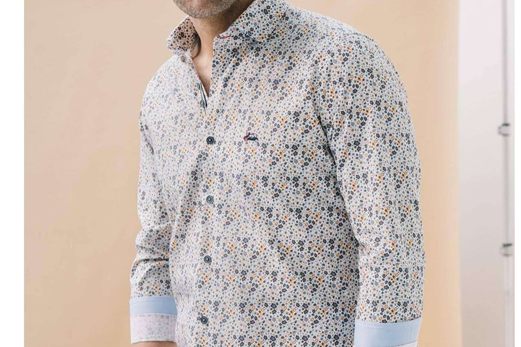 Las camisas estampadas de hombre de manga larga de la marca The Surfcar