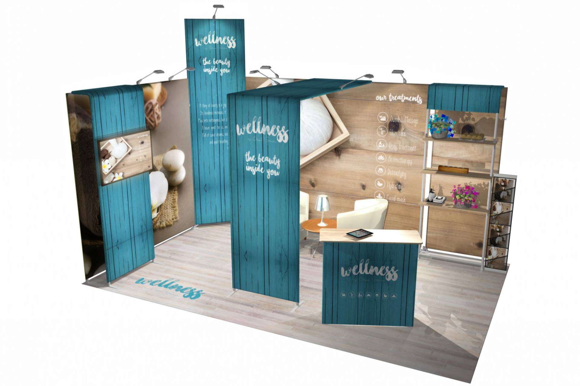 Olika Stands y sus stands reutilizables diseñados y fabricados con energía verde