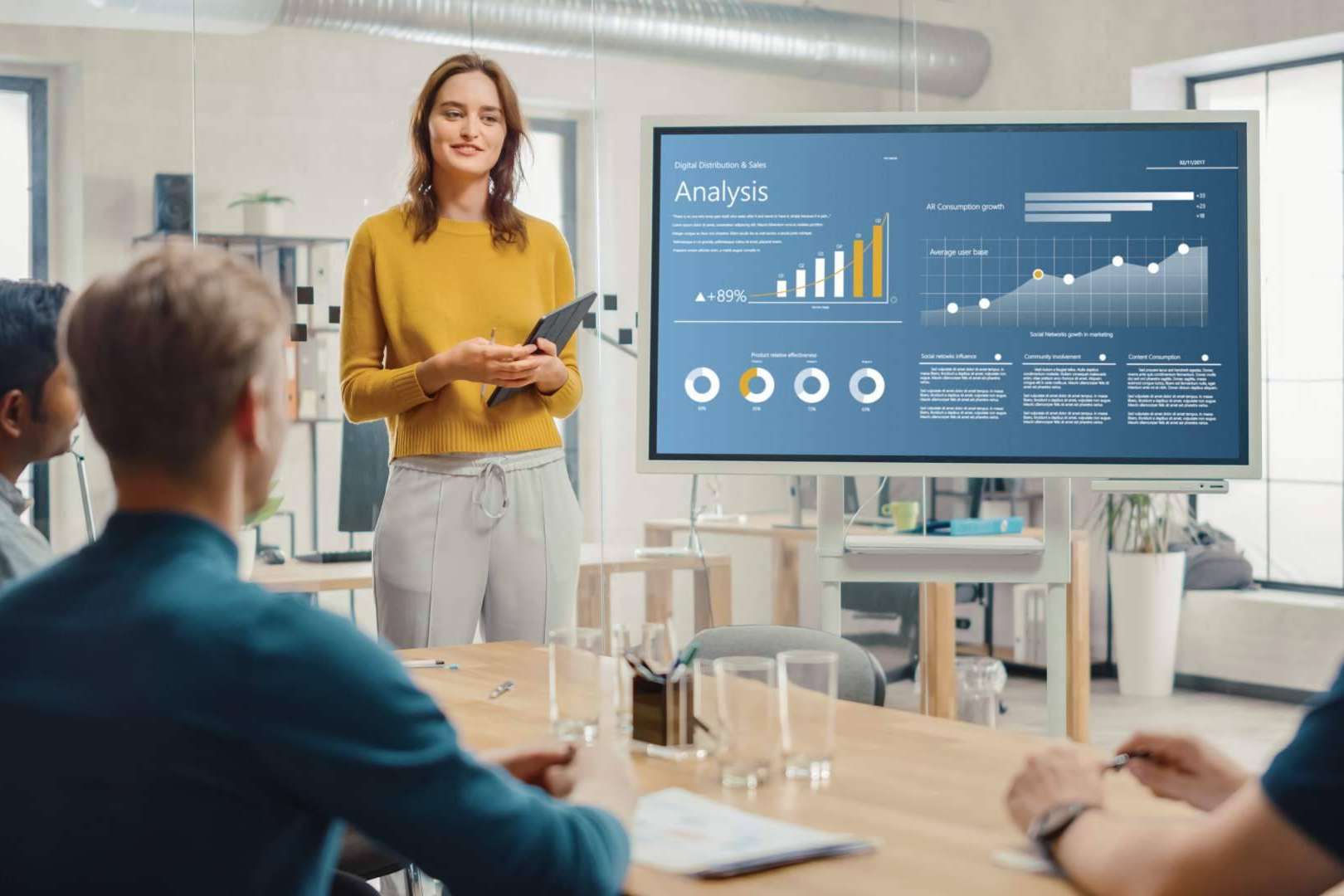 La importancia de preparar una presentación digital de una empresa para reuniones online