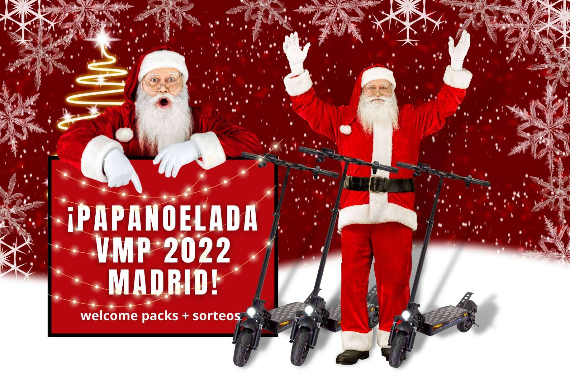 Papanoelada VMP 2022, una iniciativa de HTO Urban Mobility, empresa referente en el mundo del patinete eléctrico, para celebrar la Navidad