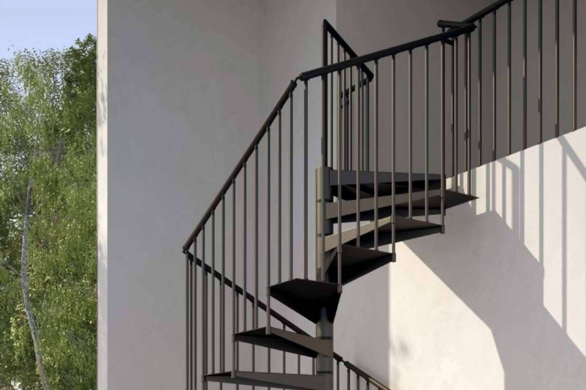 Instalación de escaleras metálicas de exterior, de la mano de Escaleras Enesca