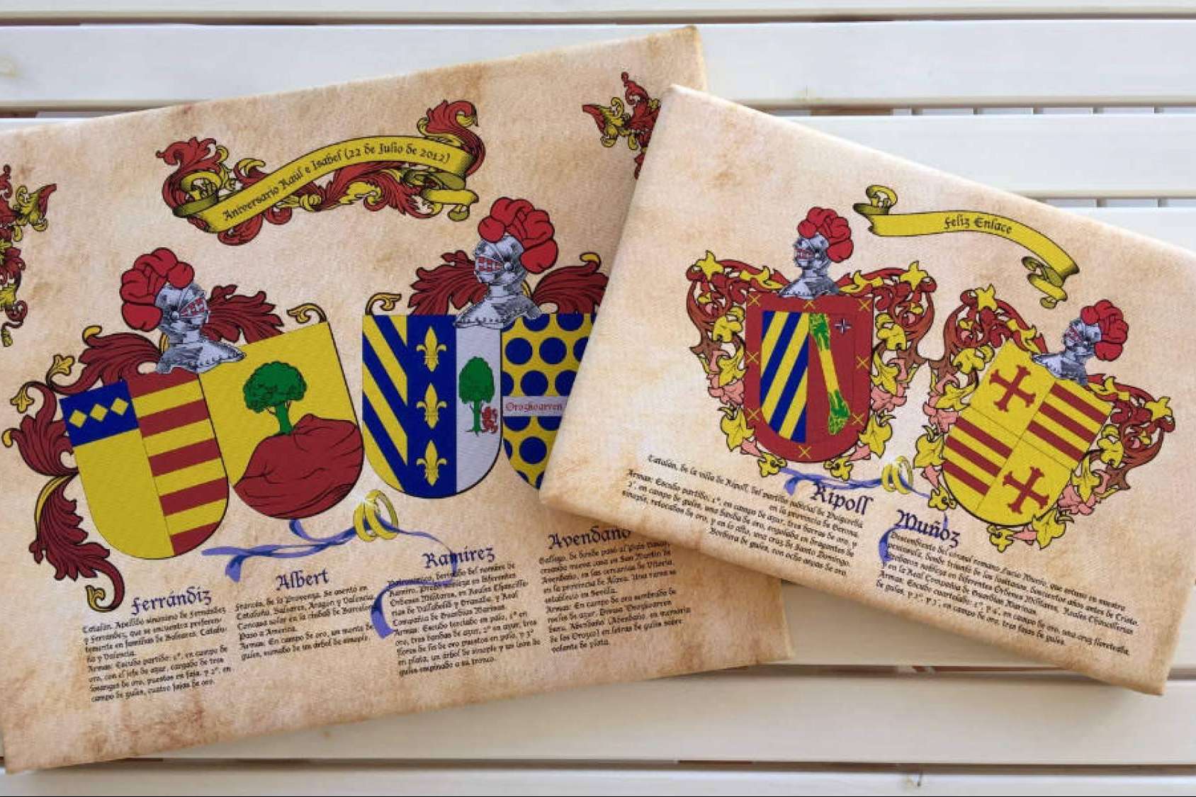 Heráldica como regalo para eventos, por Tienda Heráldica