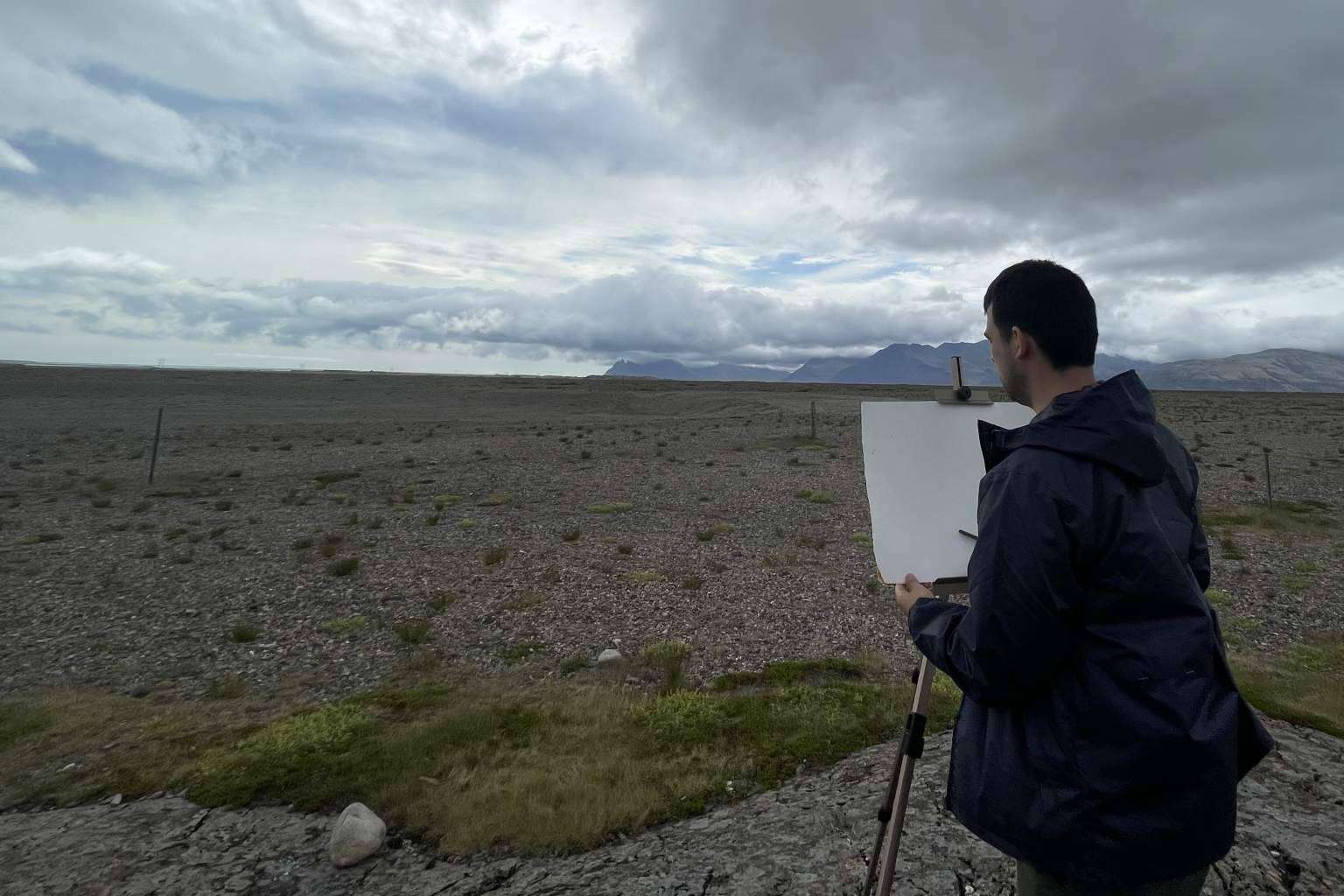 Vicente García Fuentes, el artista que ha sido jurado en la exposición más importante de acuarela en Islandia