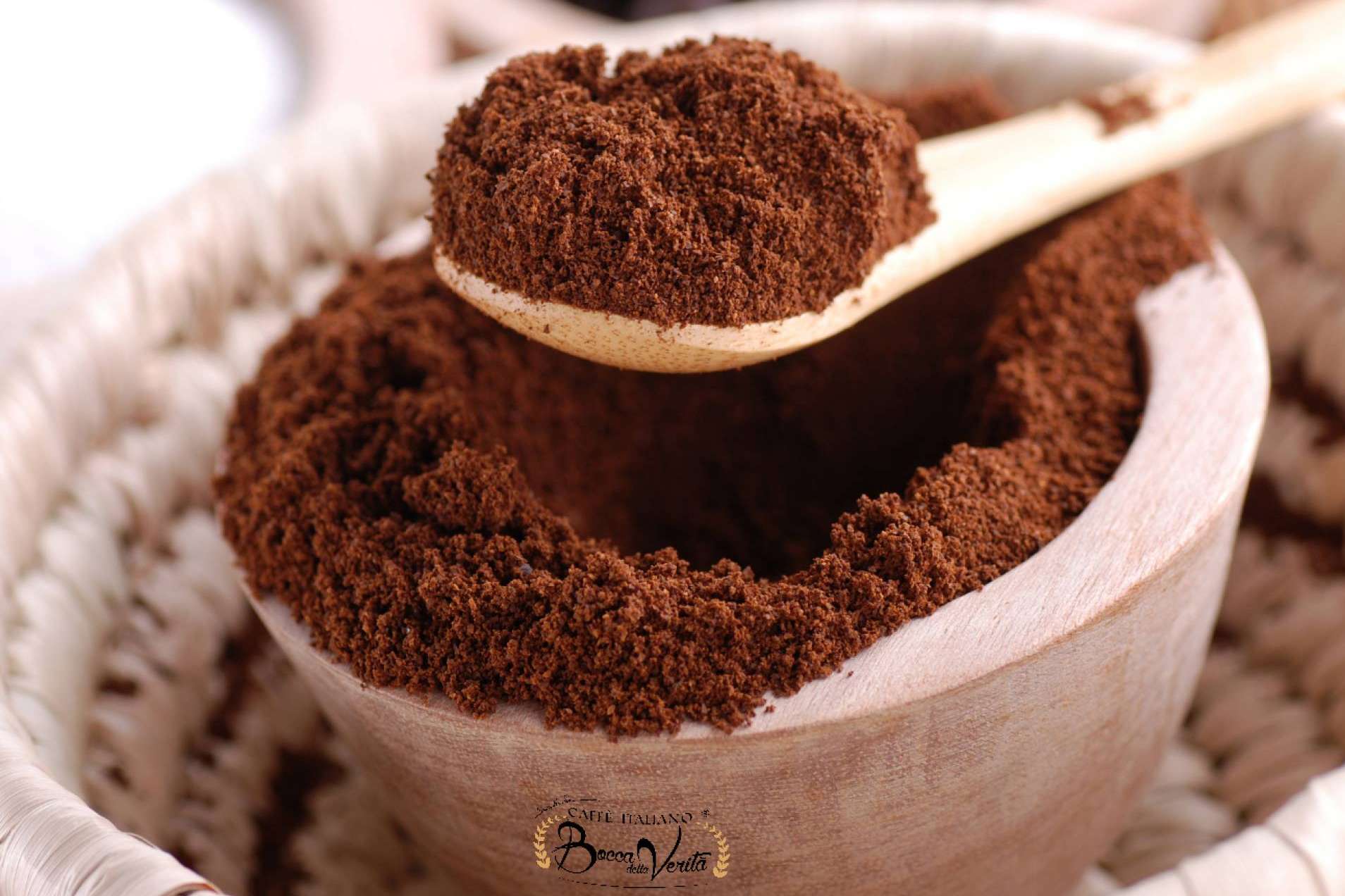 El café molido de Café Bocca della Verità tiene un sabor intenso y único