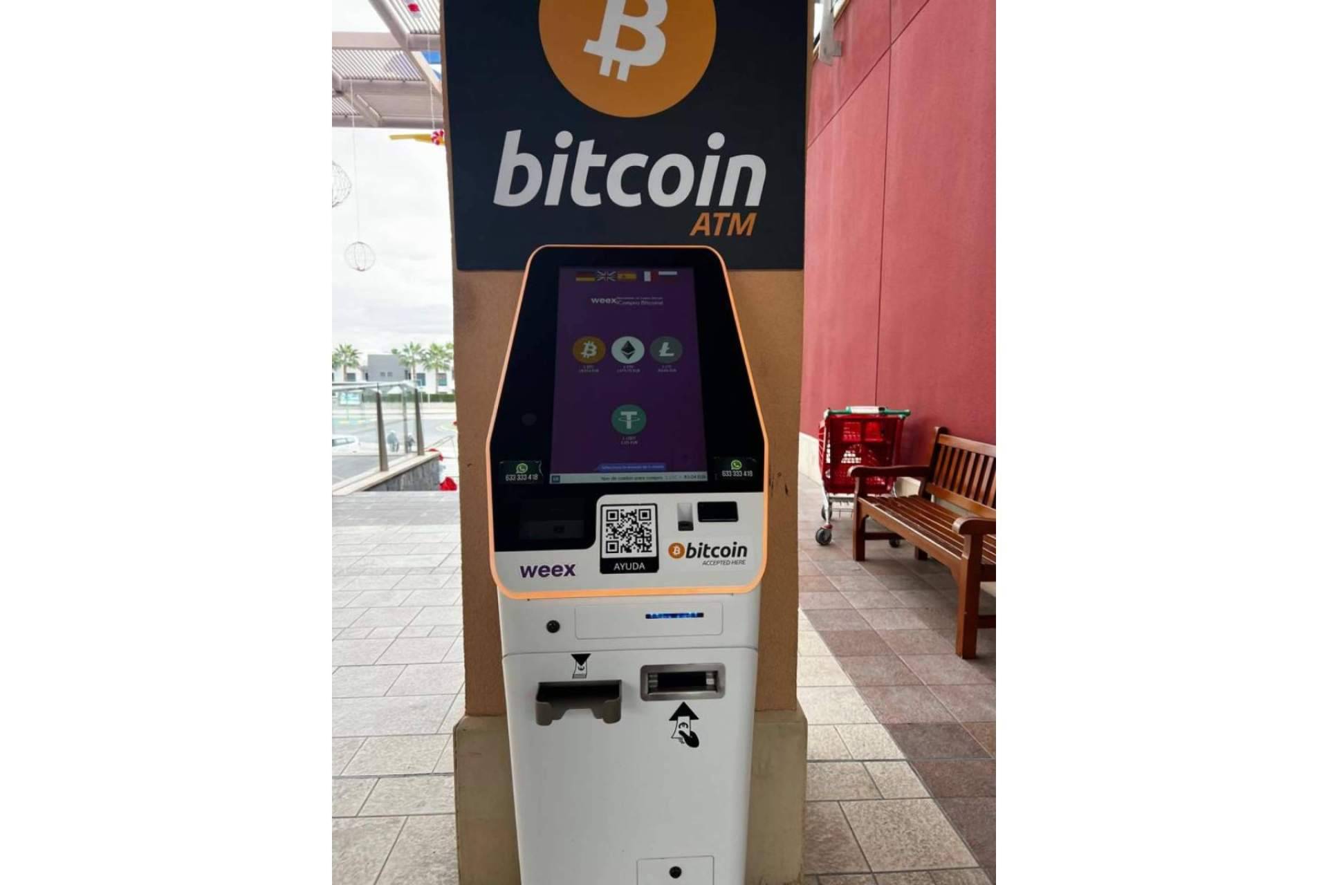 La compañía Weex ofrece en España cajeros de criptomonedas