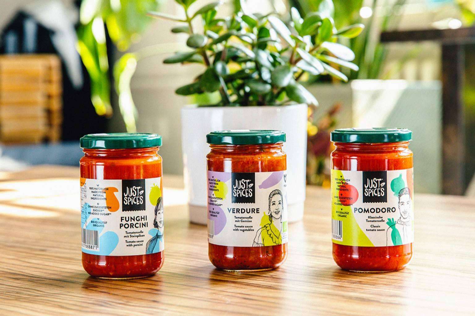 Just Spices presenta su nueva categoría de productos, tres salsas orgánicas para pasta