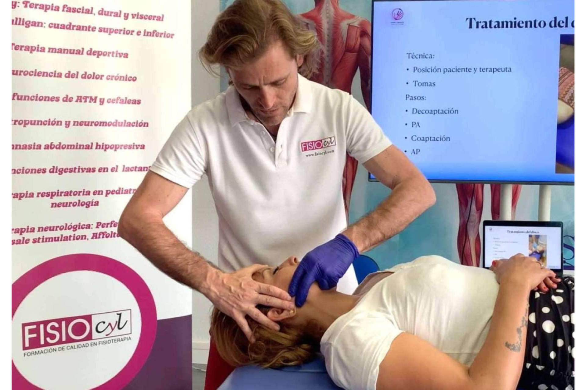Curso de Fisioterapia Temporomandibular ATM Y Dolor de Cabeza, incluido en el amplio catálogo de cursos de Fisiocyl