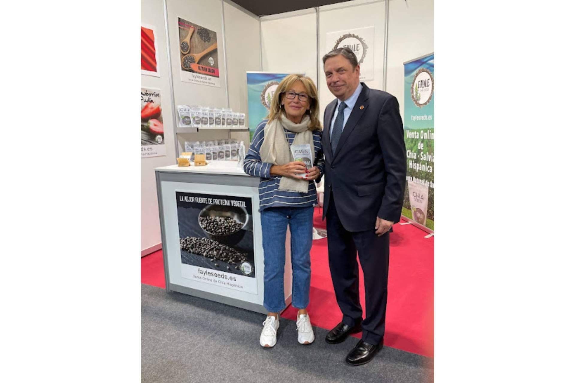 El stand de Fayle Seeds fue visitado por el ministro Luis Planas