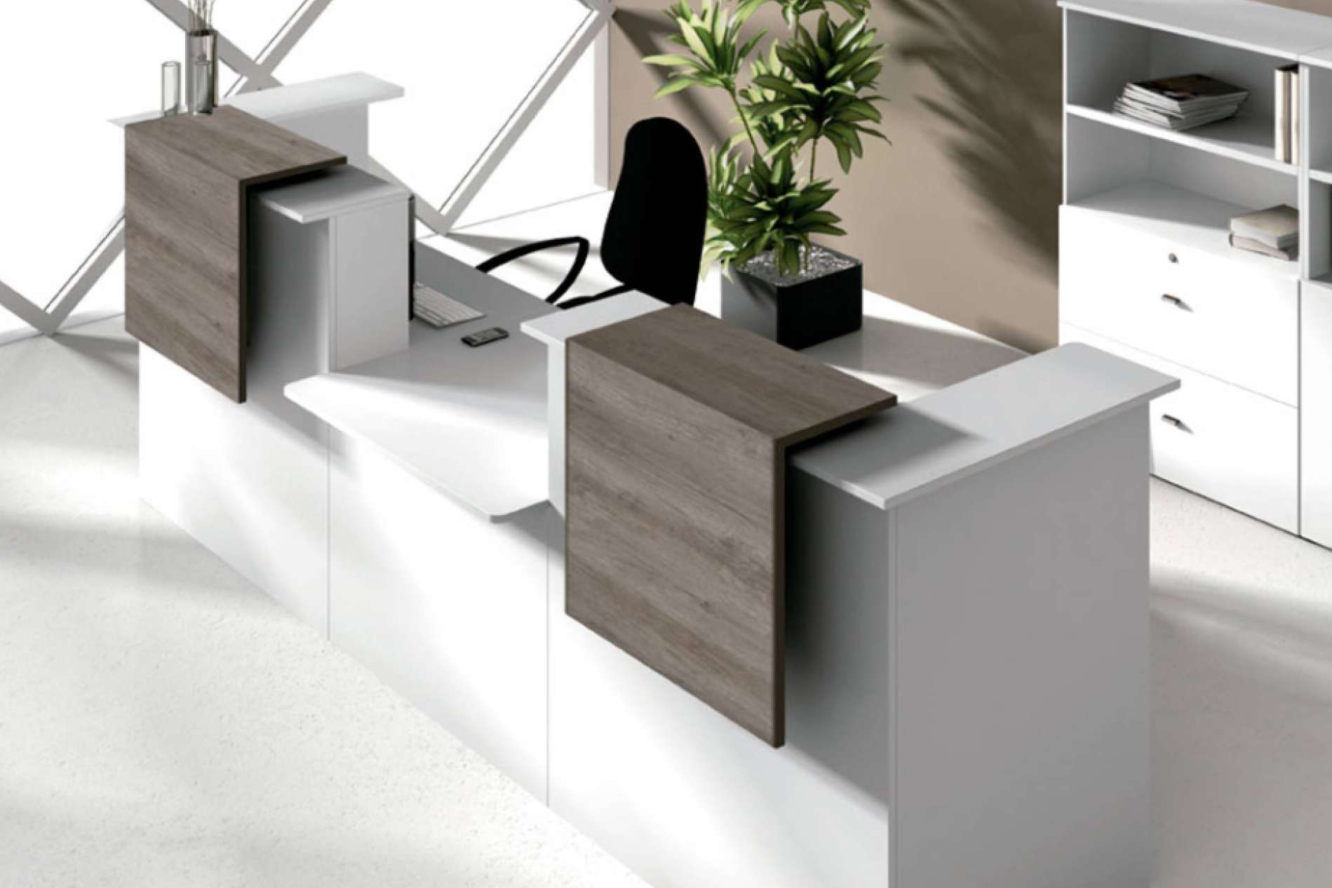 La extensa oferta en mobiliario para recepción de OfficeDeco