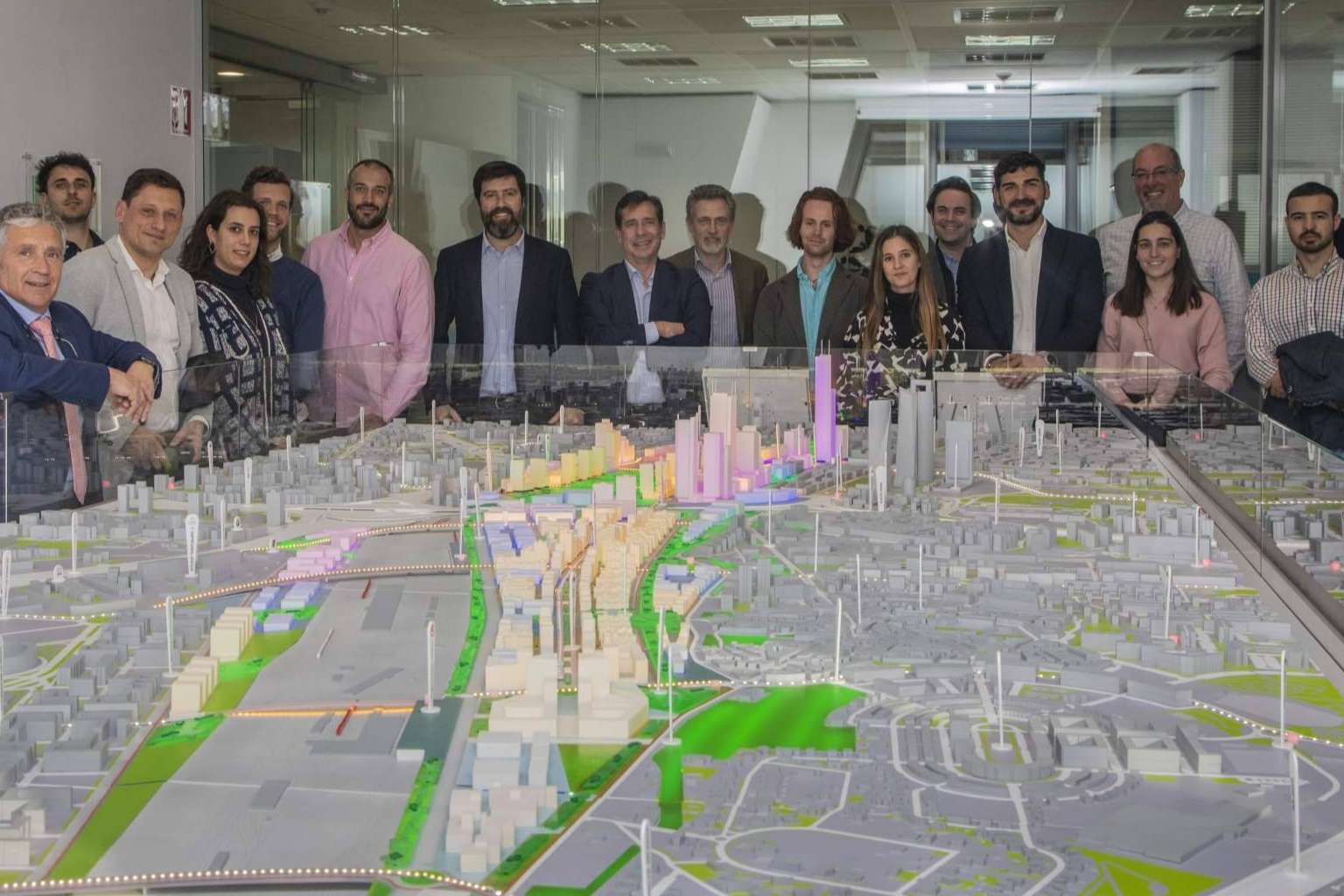 Real Estate Business School visita el proyecto Crea Madrid Nuevo Norte