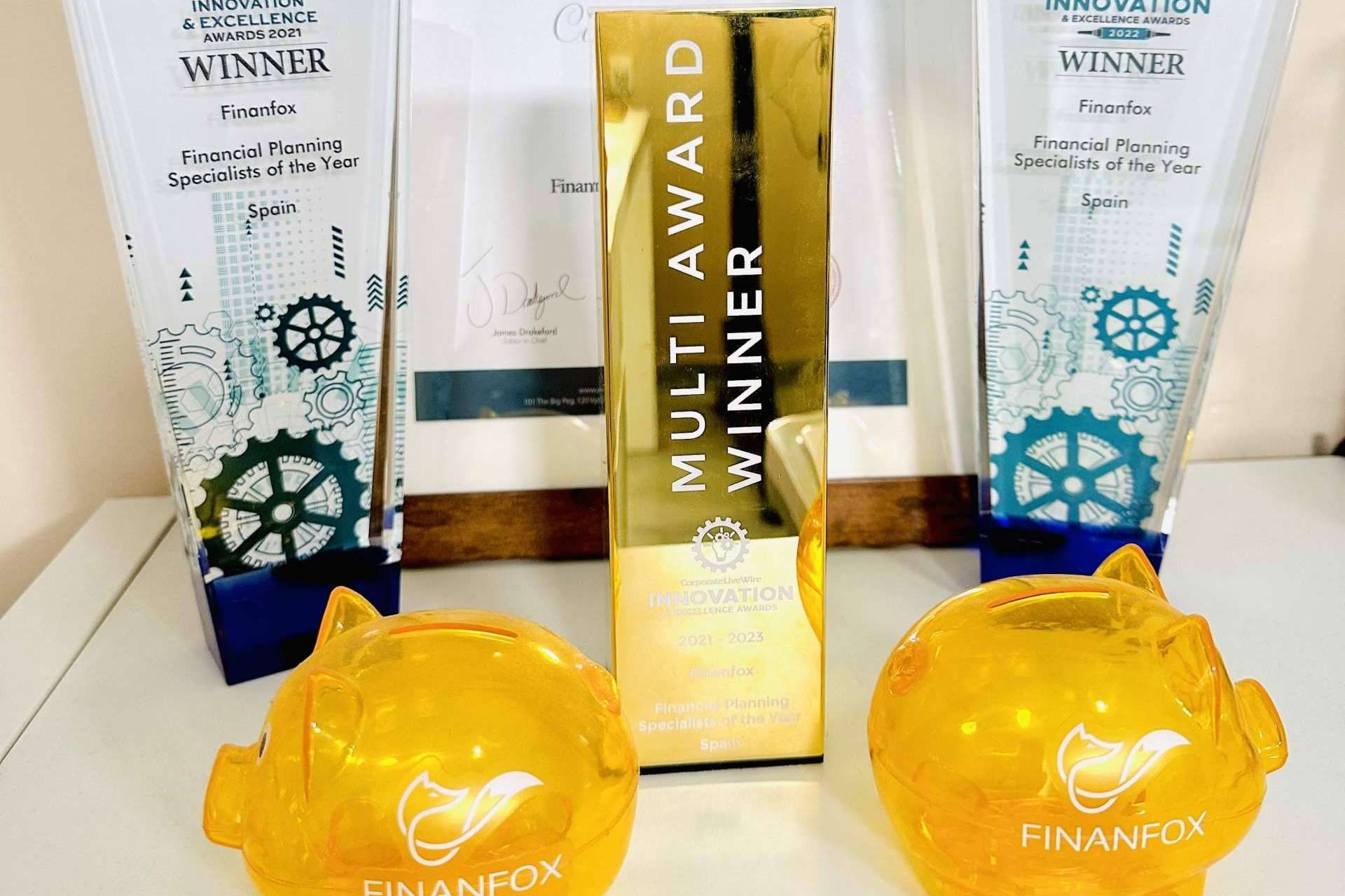 Finanfox recibe el premio como la Mejor Empresa de Asesoramiento Financiero de España por tercer año consecutivo