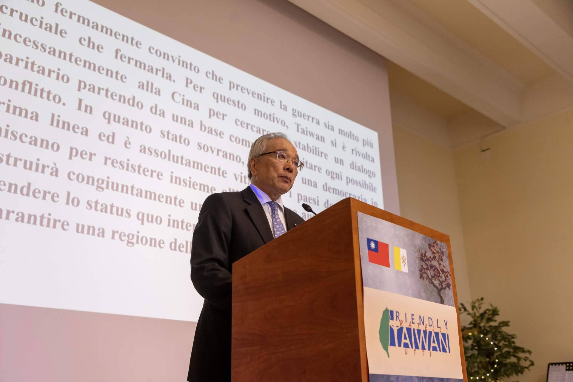 Embajador de Taiwán ante la Santa Sede, 'prevenir la guerra es mucho más crucial que detenerla'