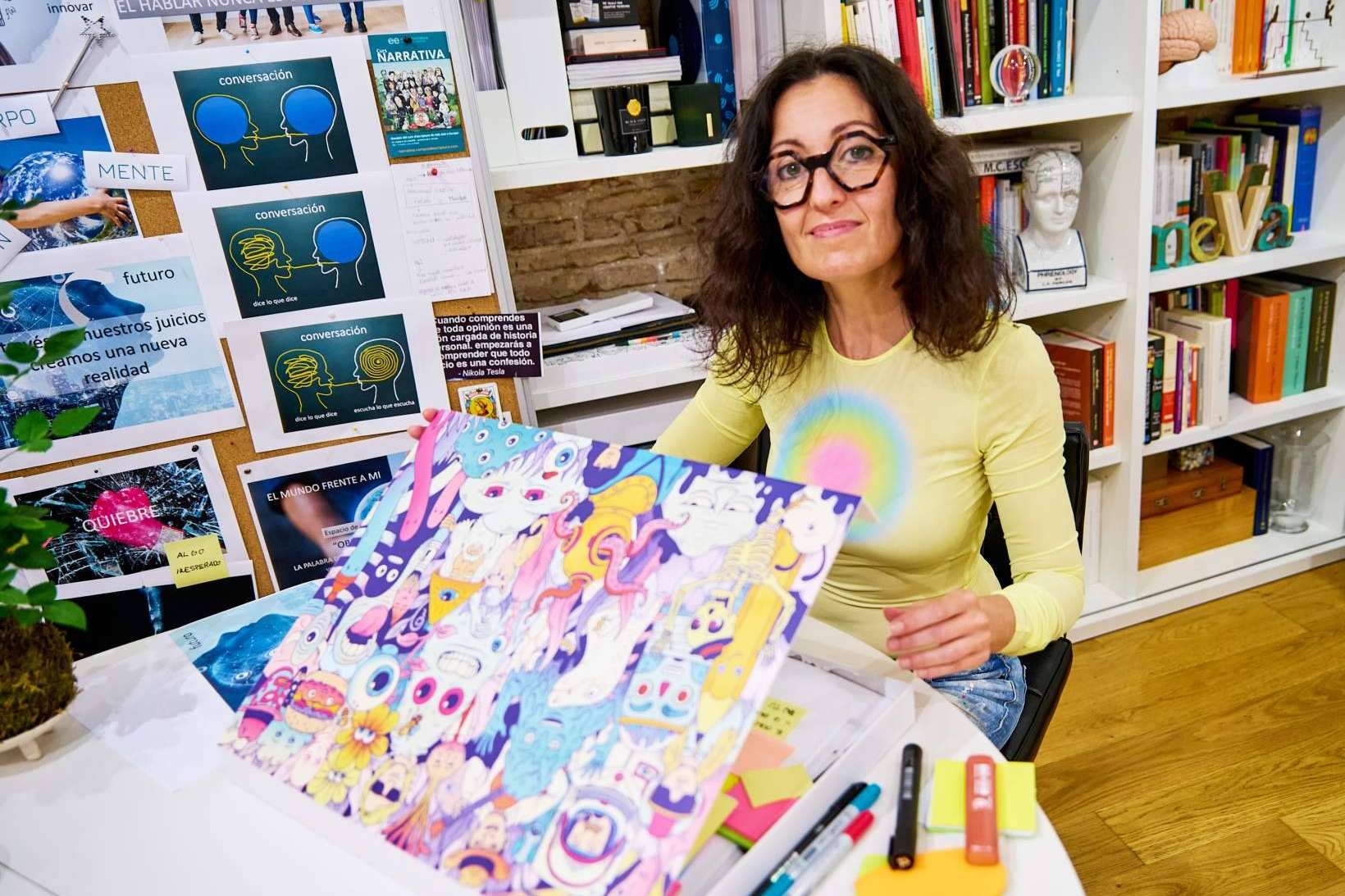 Eva Gómez Coloma, psicóloga de Barcelona especializada en coaching, concede una entrevista