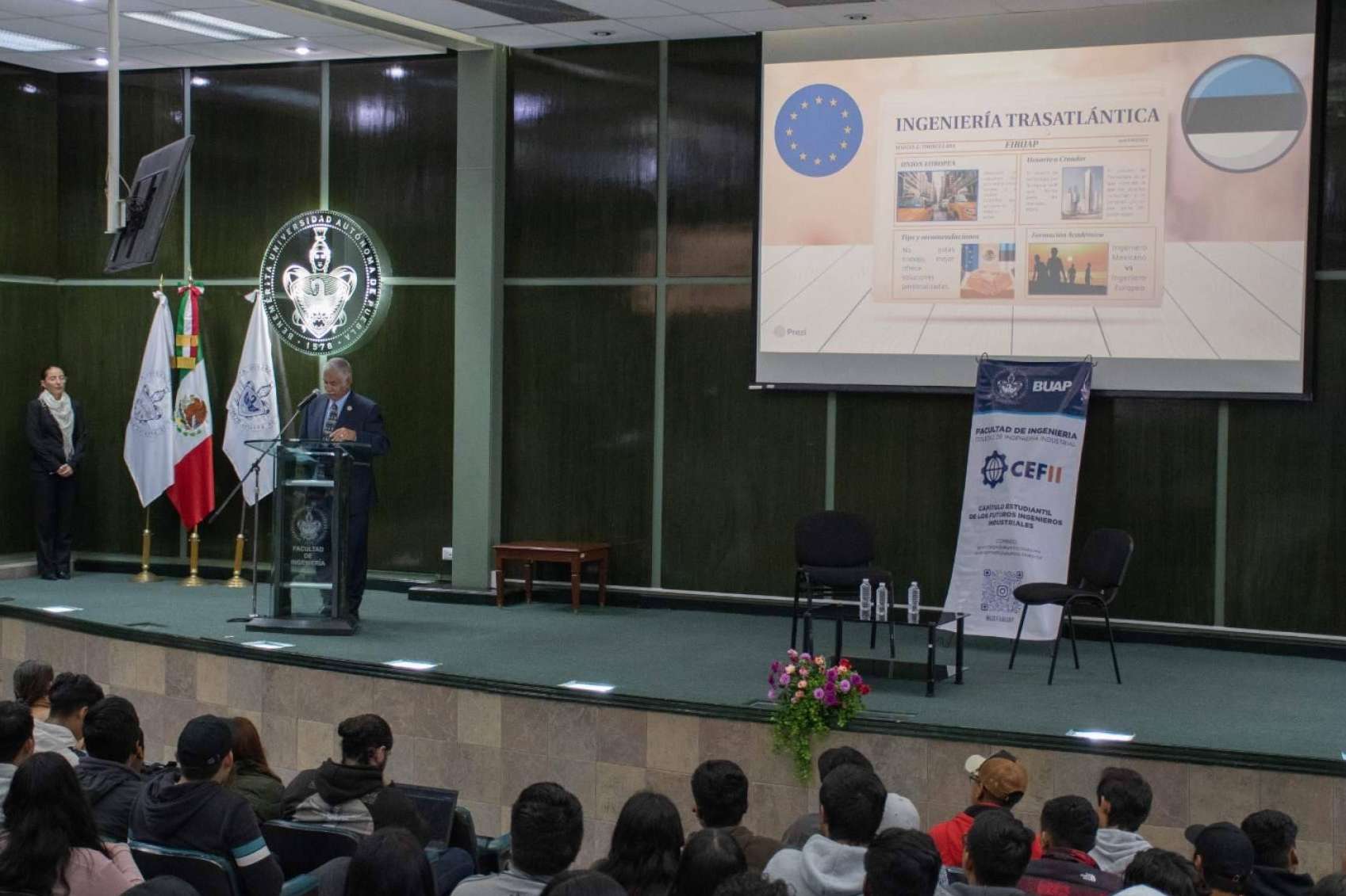 INGENIERÍA TRANSATLÁNTICA, una conferencia impartida por el presidente del Instituto Panamericano de Tampico