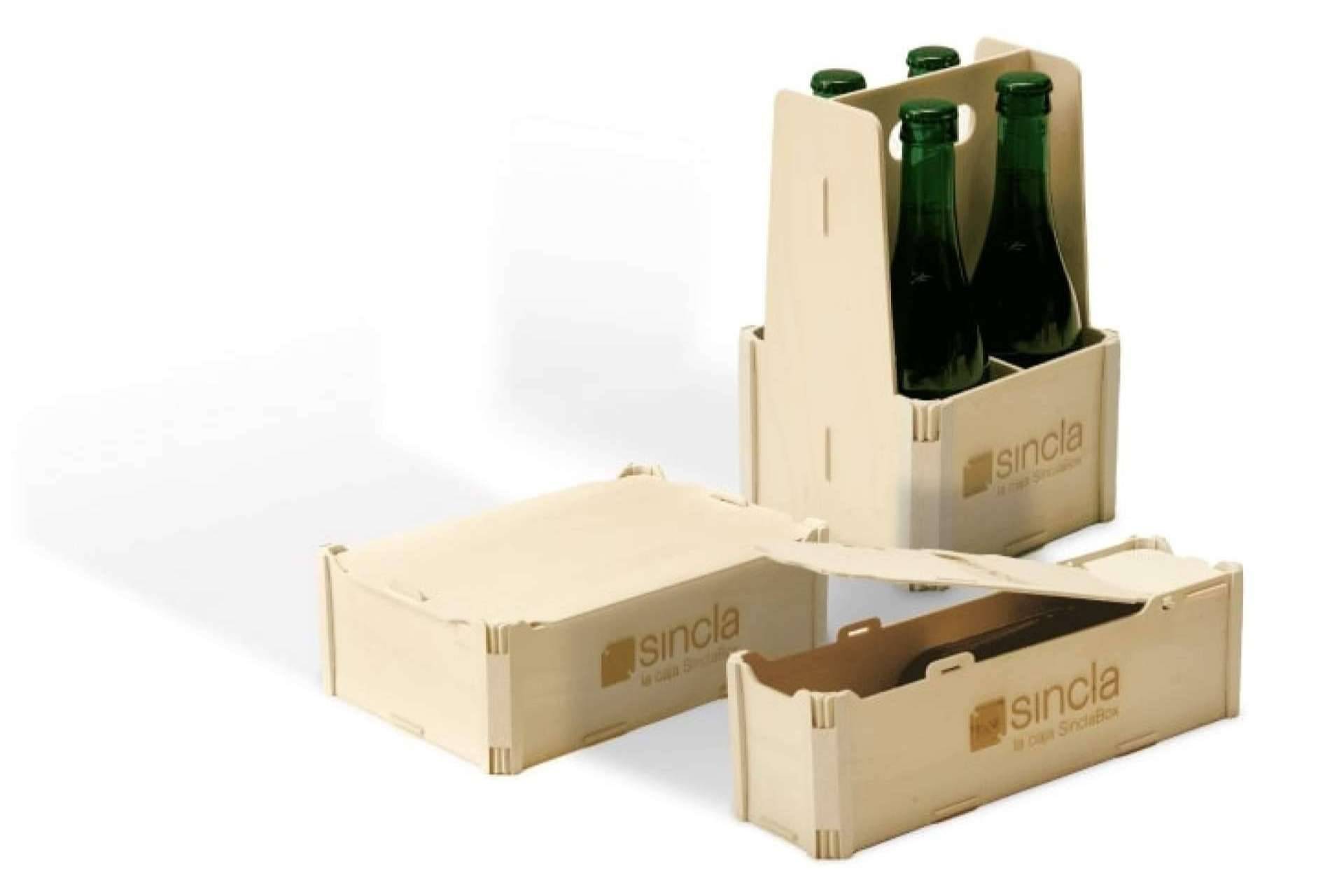 El embalaje de Sincla garantiza elegancia y protección para botellas