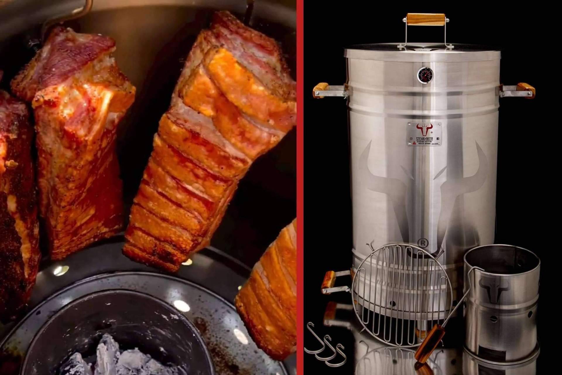 Steak and Beer dispone de barriles para asar carne
