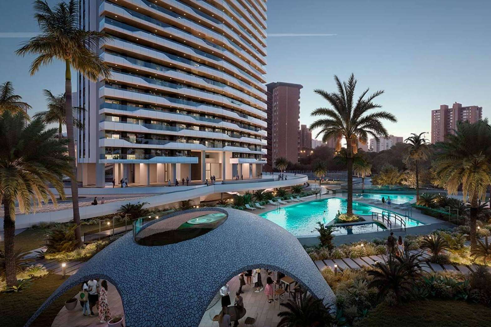 Residencial de apartamentos de obra nueva situado en Benidorm de VAQUERO&WORKGROUPS Viviendas