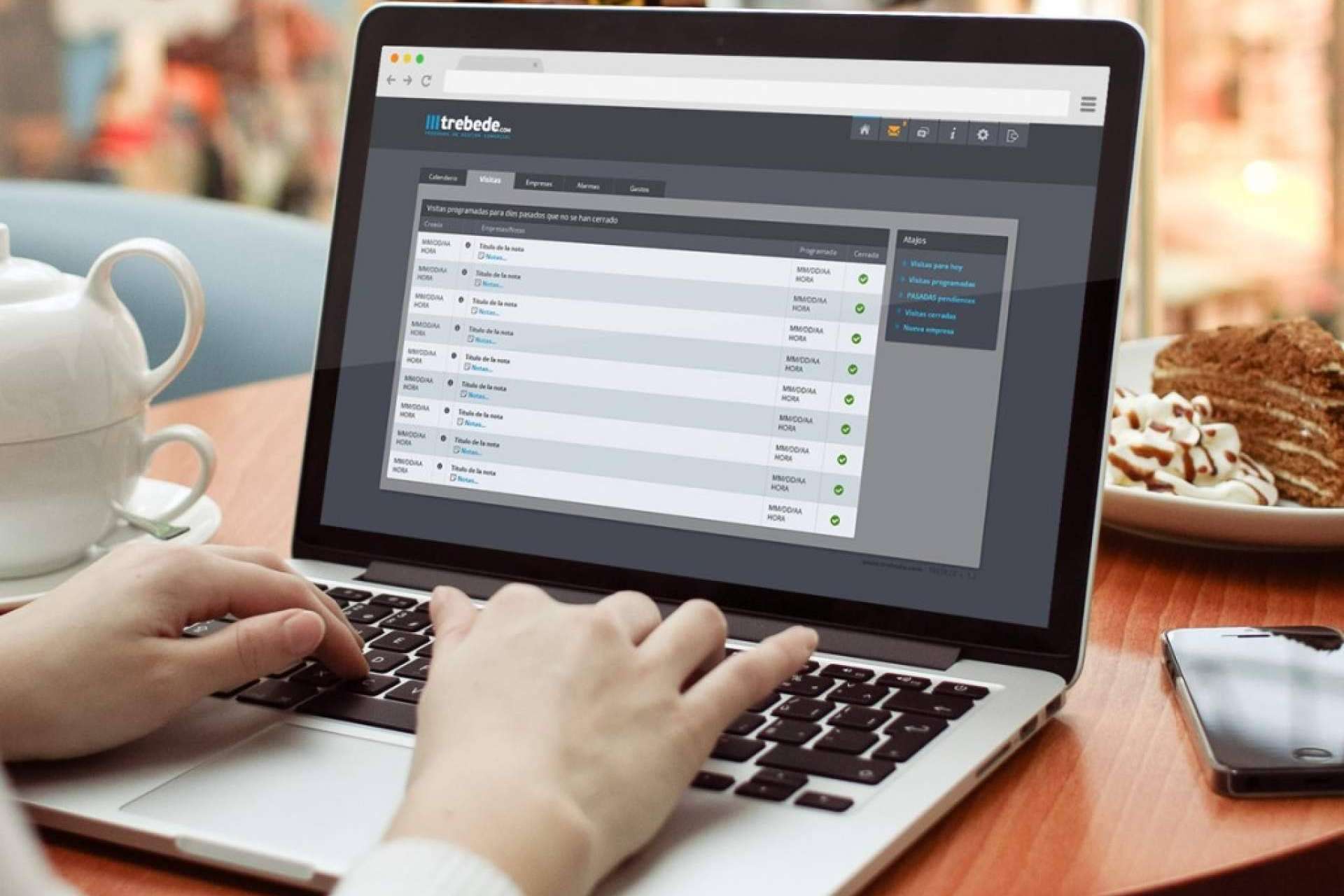 El CRM para ventas que ofrece Trebede