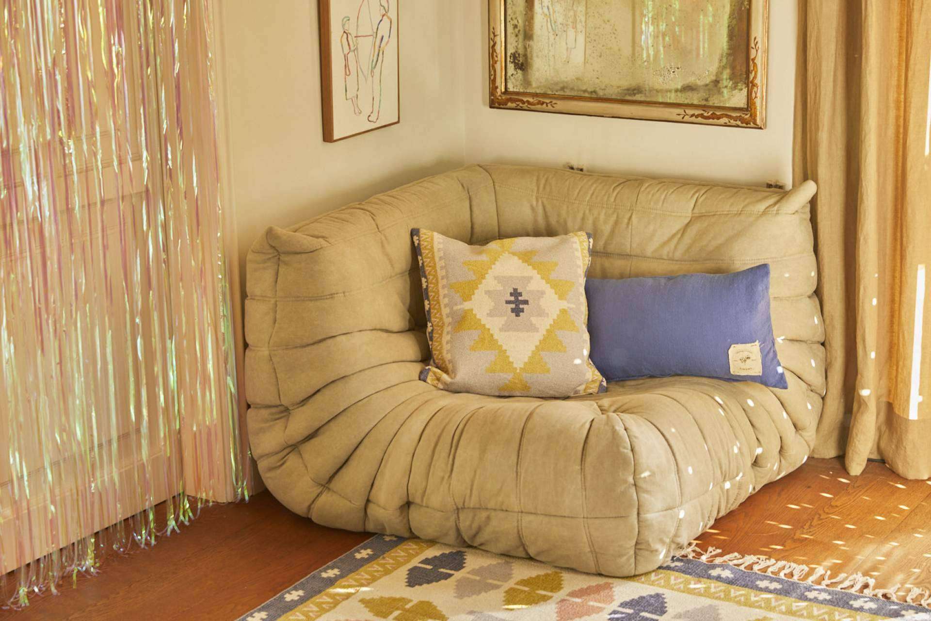 Los textiles de Calma House permiten dar un toque distintivo al salón