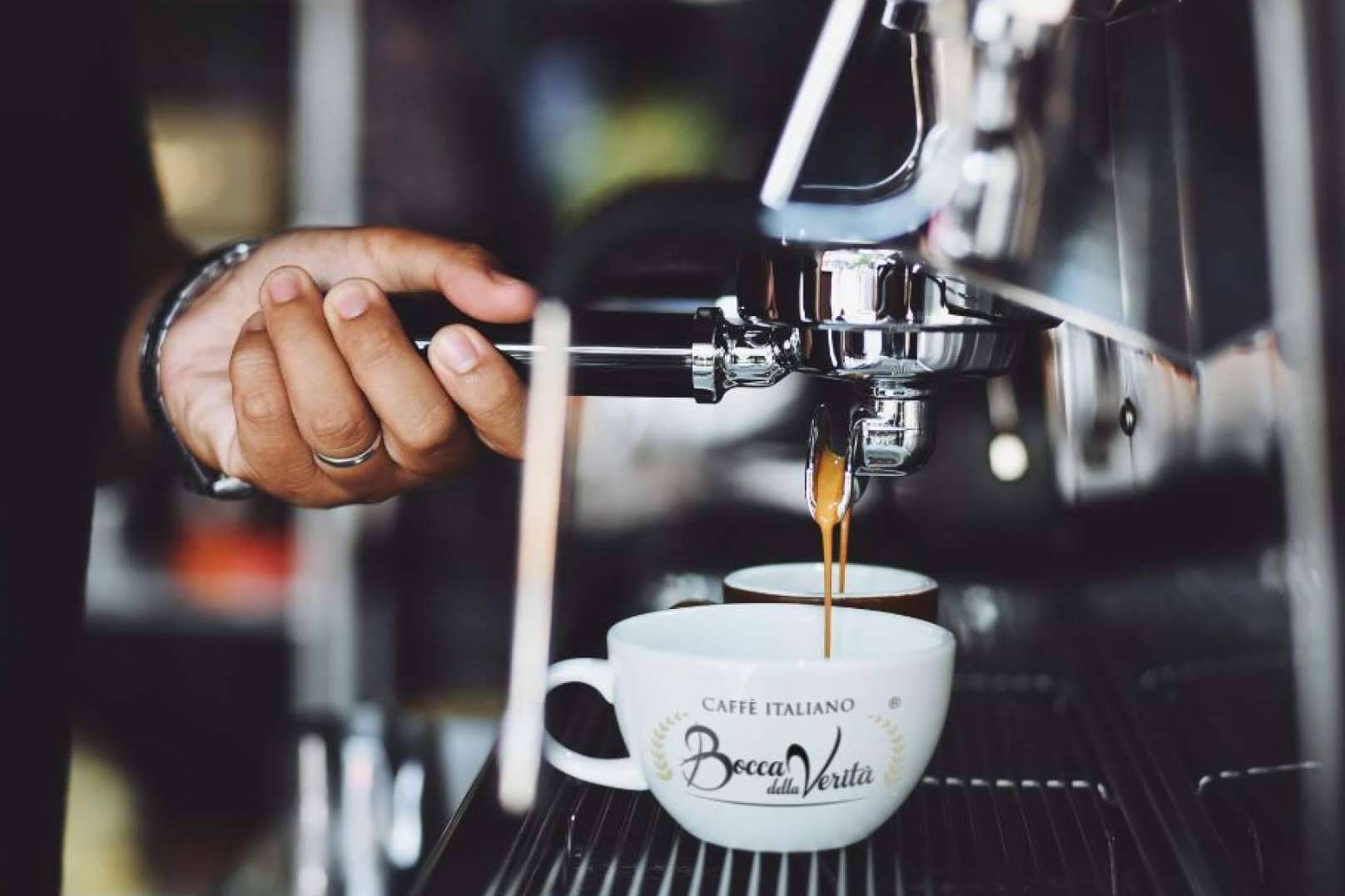 Variedad de café molido auténtico, en Caffè Italiano Bocca Della Verità