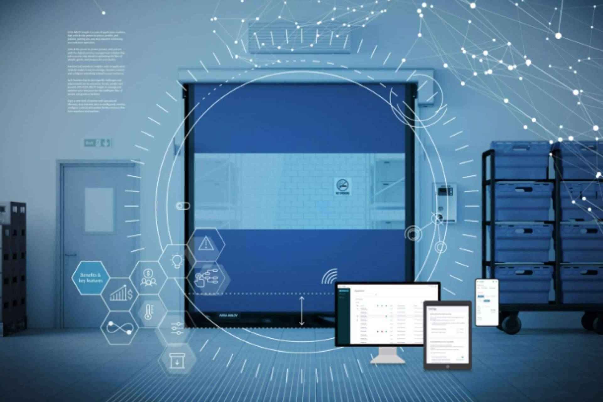 La plataforma digital ASSA ABLOY Insight ayuda con la gestión de puertas rápidas