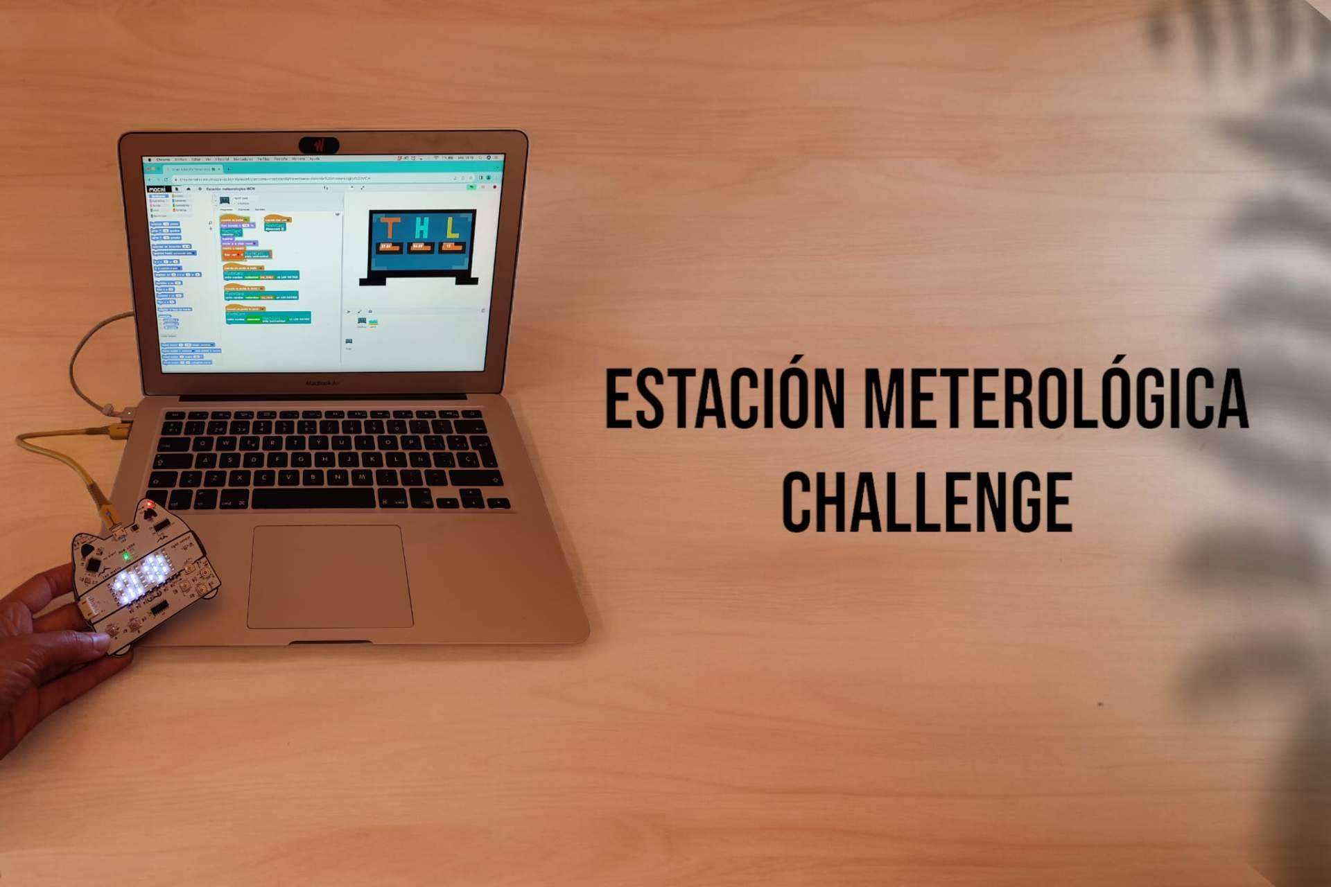 Alumnos de un colegio de Barcelona programan una estación meteorológica usando MochiCard