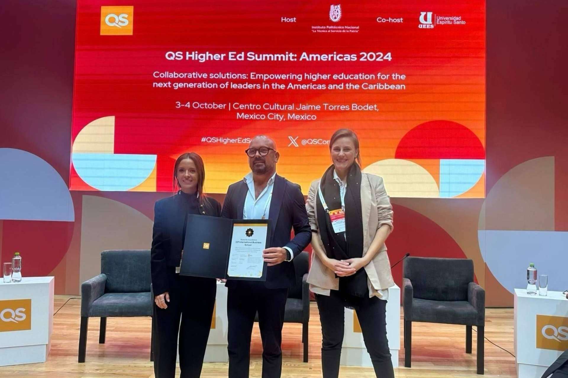 EIP recibe el QS Award por su excelencia académica; Entrevista con su rector, Juan Antonio Jaén