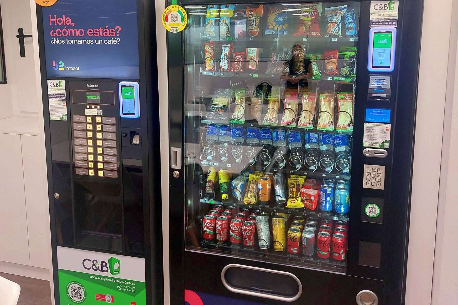 Máquinas vending, las soluciones innovadoras de C&B Señor para un abastecimiento automatizado