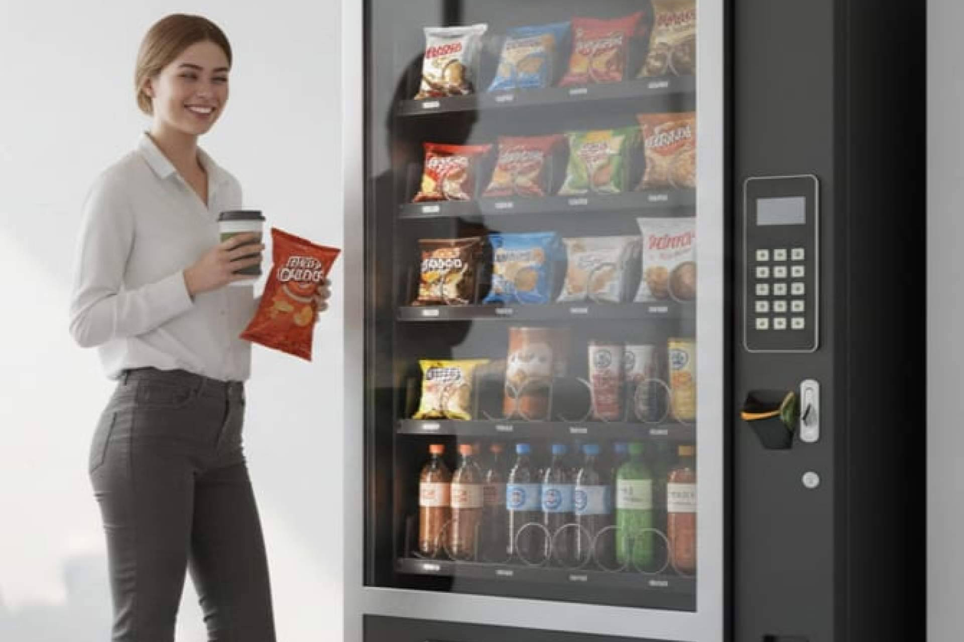 Vending en Madrid con máquina adaptable; C&B Señor personaliza soluciones para distintos productos