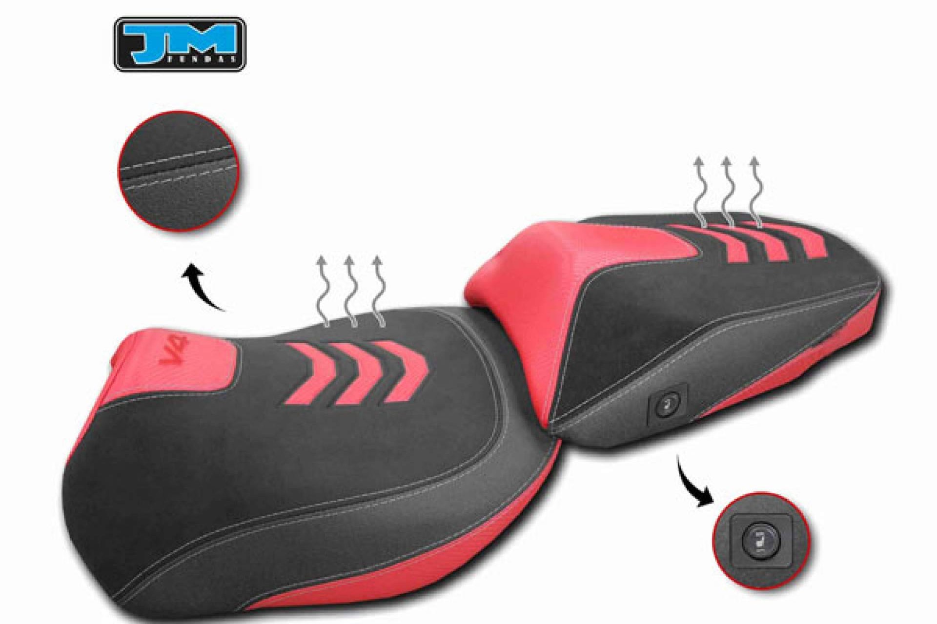 JM-FUNDAS impulsa la personalización de asientos de moto con sistemas calefactables